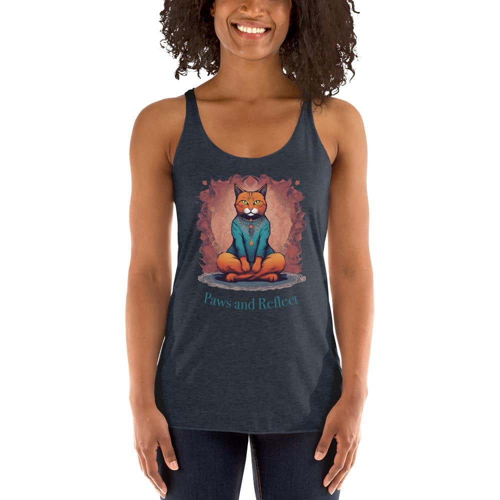 Paws and Reflect Women's Racerback Tank - Image 4