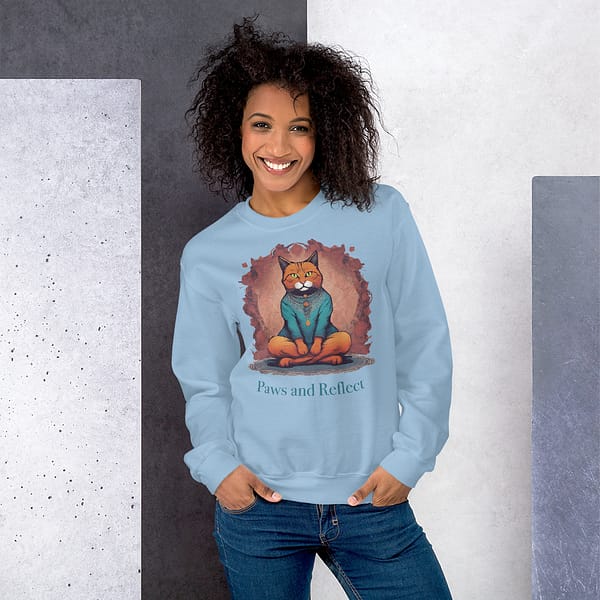 unisex crew neck sweatshirt light blue front 64f5a1ad9d398